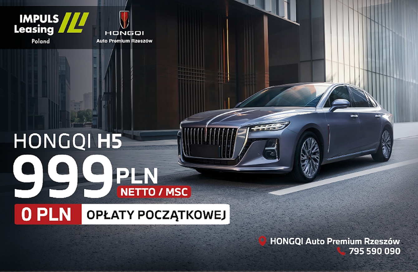 Hongqi Harmony Lease – HONGQI H5 od 999 zł netto miesięcznie, 0 zł opłaty początkowej, Auto Premium Rzeszów